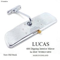 NOS LUCAS 608 INTERIOR MIRROR for MINI/ルーカス 防眩インテリア ルームミラー MINI用 デッドストック未使用