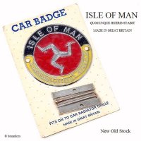 NOS 1960's ISLE OF MAN CAR BADGE/マン島 カー グリルバッジ デッドストック未開封