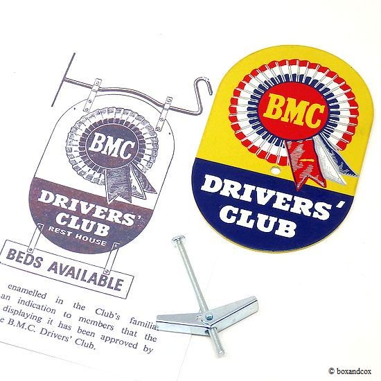 NOS 1950-60's ORIGINAL BMC DRIVERS' CLUB GREELE BADGE/BMC