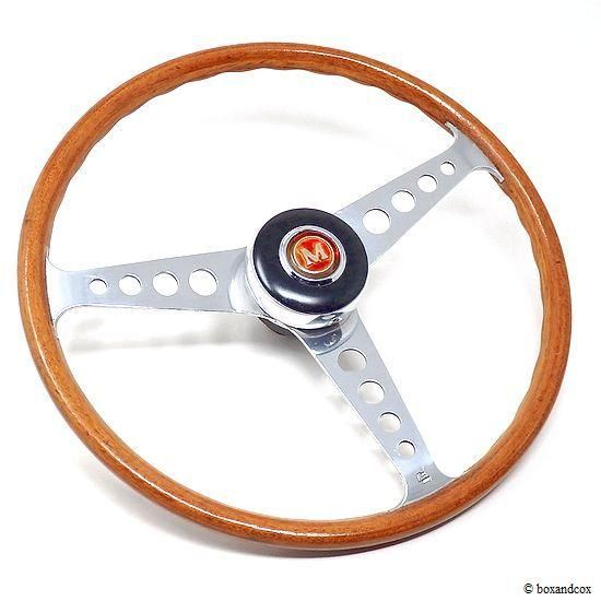 1960's LES LESTON GRAND PRIX WOOD STEERING WHEEL for MINI/レス