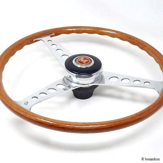 1960's LES LESTON GRAND PRIX WOOD STEERING WHEEL for MINI/レス 