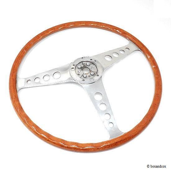 1960's LES LESTON GRAND PRIX WOOD STEERING WHEEL for MINI/レス