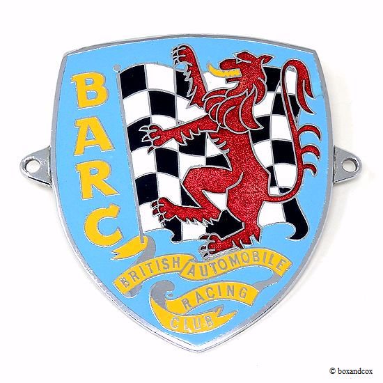 1950-60's BRITISH AUTOMOBILE RACING CLUB GRILLE BADGE/BARC グリル