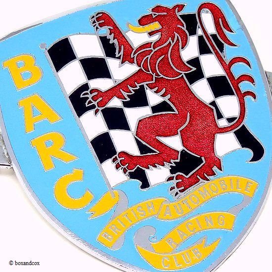 1950-60's BRITISH AUTOMOBILE RACING CLUB GRILLE BADGE/BARC グリル