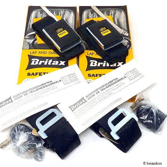 NOS Britax COOPER 3Point Seat Belt Set/ブリタックス クーパー 3点式 シートベルト セット デッドストック  BOX - bac style