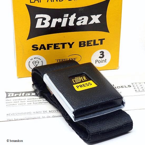 NOS Britax COOPER 3Point Seat Belt Set/ブリタックス クーパー 3点式 シートベルト セット デッドストック  BOX - bac style