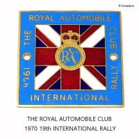 NOS 1970年19th THE ROYAL AUTOMOBILE CLUB INTERNATIONAL RALLY CAR BADGE/RACラリー グリル・カーバッジ デッドストック