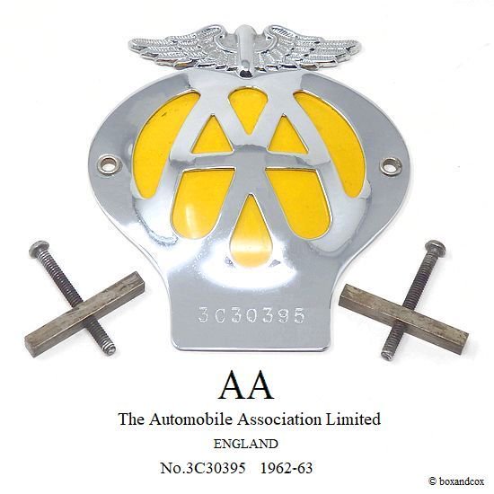 100％の保証 RAC AA(Automobile 英国製 Association) AAバッジ