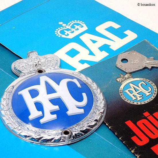 NOS 1960's RAC/Royal Automobile Club Members Welcome Kit グリルバッジ メンバーズ  ウエルカムキット デッドストック - bac style