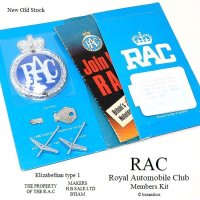 NOS 1960's RAC/Royal Automobile Club Members Welcome Kit グリルバッジ メンバーズ ウエルカムキット デッドストック