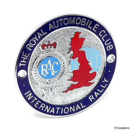 NOS 1967年 16th THE ROYAL AUTOMOBILE CLUB INTERNATIONAL RALLY CAR  BADGE/RACラリー グリル・カーバッジ デッドストック - bac style