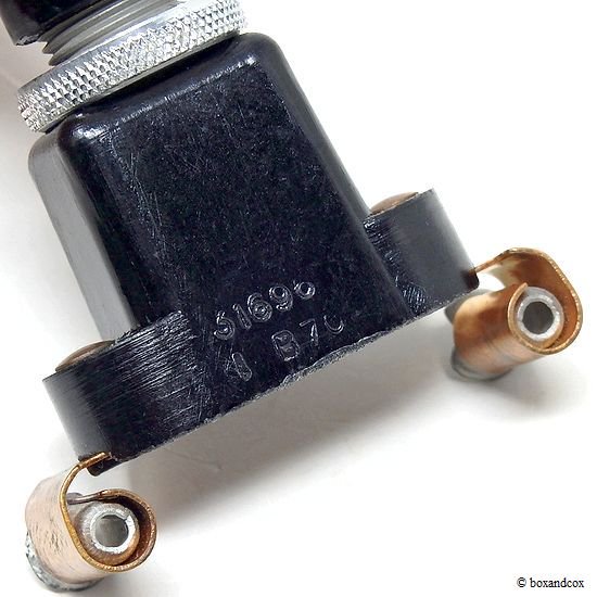 NOS 1970 LUCAS 56SA Illumination Pull Switch Black/ルーカス 56SA