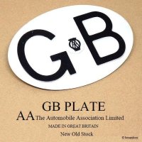 NOS 1960's ORIGINAL GB Plate AA/GBプレート AA デッドストック未使用