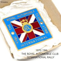 NOS 1970年19th THE ROYAL AUTOMOBILE CLUB INTERNATIONAL RALLY CAR BADGE/RACラリー グリル・カーバッジ デッドストック