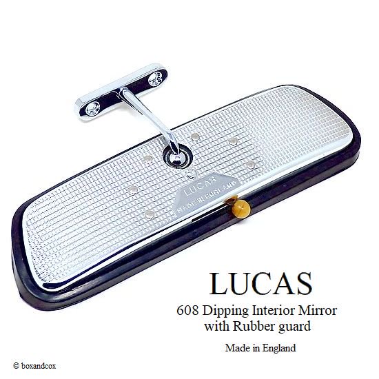 LUCAS 608 INTERIOR MIRROR with Rubber guard/ルーカス 防眩