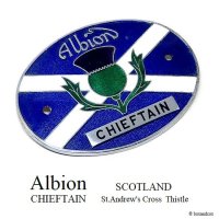 Albion CHIEFTAIN SCOTLAND CAR BADGE PLATE/アルビオン カー バッジ プレート スコットランド