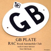 NOS 1950-60's ORIGINAL GB Plate RAC/GBプレート RAC デッドストック未使用