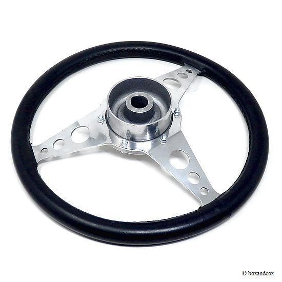 ゴーハム製　ステアリングシルバー刻印 コンポート 1960's ORIGINAL CORBEAU LEATHER STEERING WHEEL/コルビュー