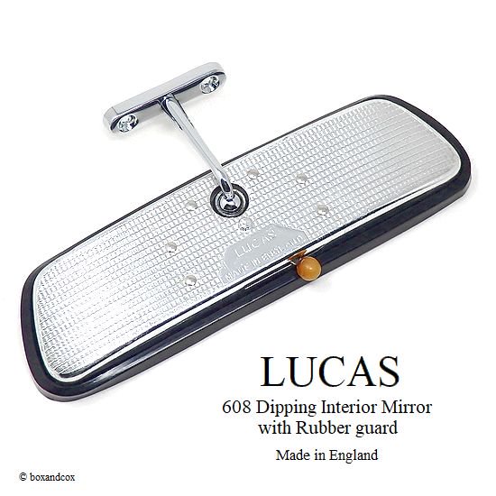 LUCAS 608 INTERIOR MIRROR with Rubber guard/ルーカス 防眩