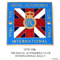 NOS 1970ǯ19th THE ROYAL AUTOMOBILE CLUB INTERNATIONAL RALLY CAR BADGE/RAC꡼ 롦Хå ǥåɥȥå