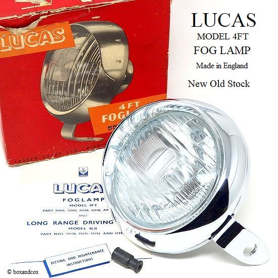 NOS LUCAS 4FT FOG LAMP/ルーカス フォグランプ デッドストック BOX 