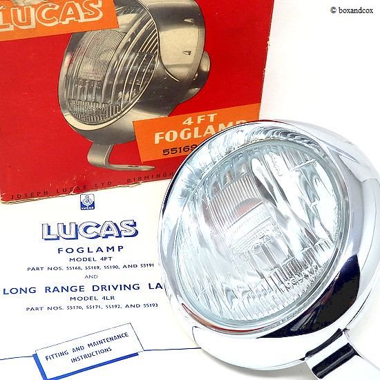 NOS LUCAS 4FT FOG LAMP/ルーカス フォグランプ デッドストック BOX ミントコンディション - bac style