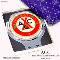 NOS 1960's THE AUTO CAMPING CLUB カーバッジ RENAMEL LONDON製 デッドストック オリジナルBOX