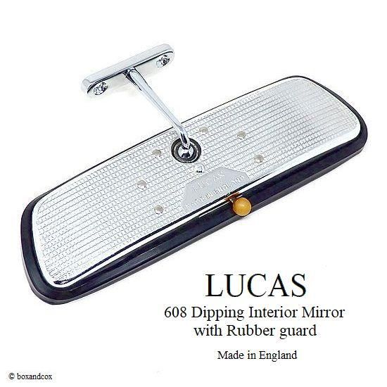 LUCAS 608 INTERIOR MIRROR with Rubber guard/ルーカス 防眩