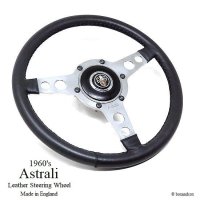 1960's Vintage Astrali Steering Wheels for Mini/オールド アストラリ レザーステアリング ミニ用ボスセット AUSTIN モチーフ付