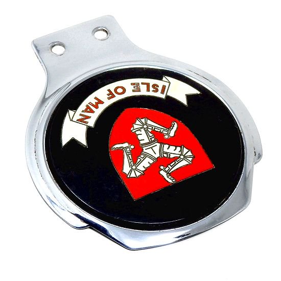 貴重！1960's ISLE OF MAN CAR BADGE/マン島 カーバッジ デッドストック RENAMEL製 - bac style