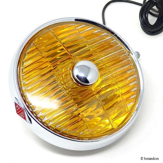 NOS 1960's MILLER FOG LAMP No.75F AMBER/ミラー フォグランプ アンバー デッドストック BOX - bac  style