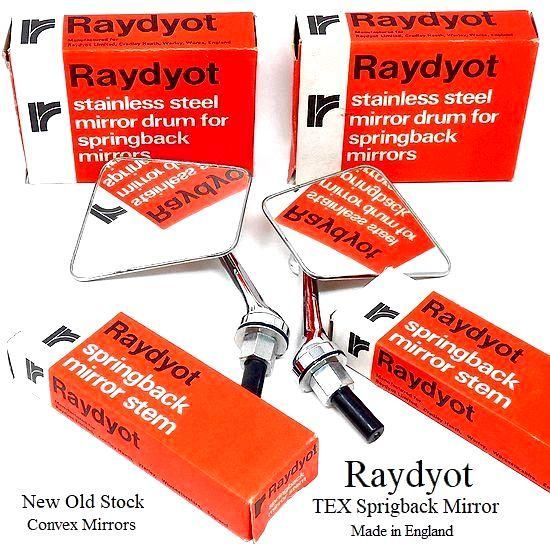 NOS RAYDYOT/TEX SPRINGBACK WING MIRRORS/レイヨット ウイング