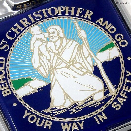 NOS ST.CHRISTOPHER CAR BADGE by RENAMEL/セントクリストファー
