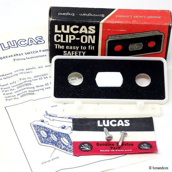 NOS LUCAS CLIP-ON SAFTY SWITCH PANEL/ルーカス クリップオン スイッチパネル BOX デッドストック - bac  style