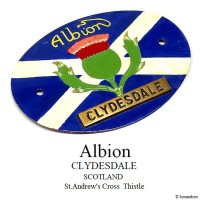 Albion CLYDESDALE SCOTLAND CAR BADGE PLATE/ӥ  Хå ץ졼 åȥ