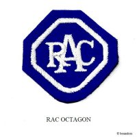 NOS 1950's RAC/Royal Automobile Club Patch EMBREM OCTAGON/ꥸʥ ֥ɽåڥ  ǥåɥȥå