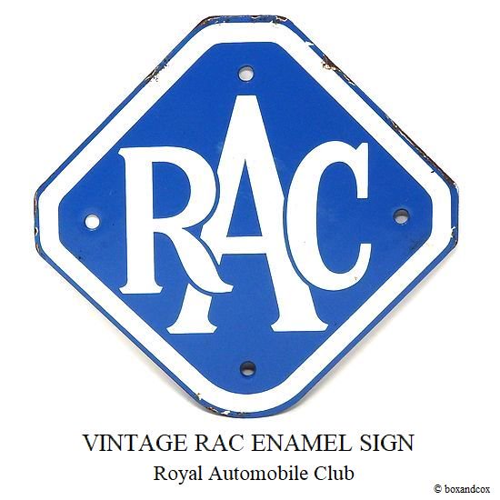 RAC  ホーローサイン 看板 Royal Automobile ClubBMC