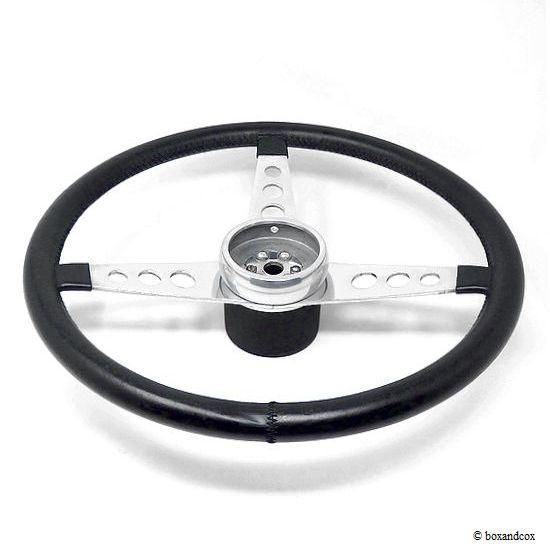 NOS 1960's LES LESTON GRAND PRIX LETHER STEERING WHEEL/レス