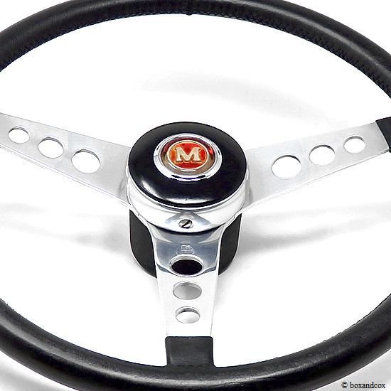 NOS 1960's LES LESTON GRAND PRIX LETHER STEERING WHEEL/レスレストン グランプリ レザーステアリング  ミニ用ボス・カラーセット デッドストック - bac style