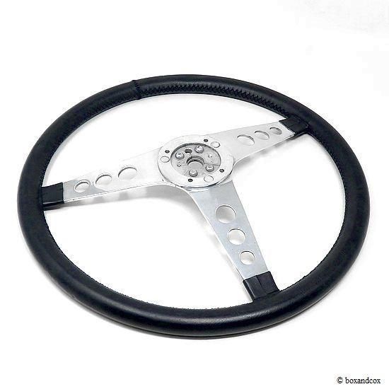 NOS 1960's LES LESTON GRAND PRIX LETHER STEERING WHEEL/レス