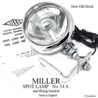 NOS 1960's MILLER SPOT LAMP No.54.S & Fixing bracket/ߥ顼 ݥåȥ & ե֥饱å ǥåɥȥå