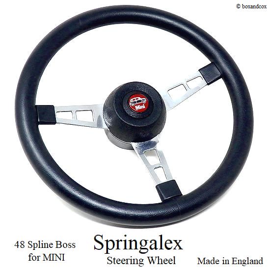 Springalex Steering Wheel for MINI Full Set/スプリンガレックス ステアリング 48スプライン ミニ用  フルSET - bac style