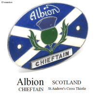 Albion CHIEFTAIN SCOTLAND CAR BADGE PLATE/ӥ  Хå ץ졼 åȥ