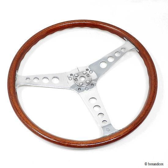 1960's LES LESTON GRAND PRIX WOOD STEERING WHEEL for MINI