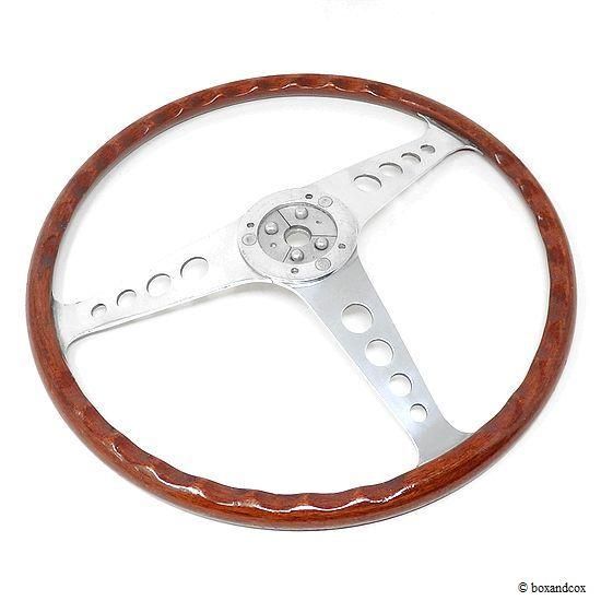 1960's LES LESTON GRAND PRIX WOOD STEERING WHEEL for MINI