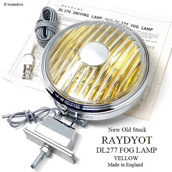 NOS RAYDYOT DL277 FOG LAMP YELLOW/レイヨット フォグランプ イエロー デッドストック - bac style