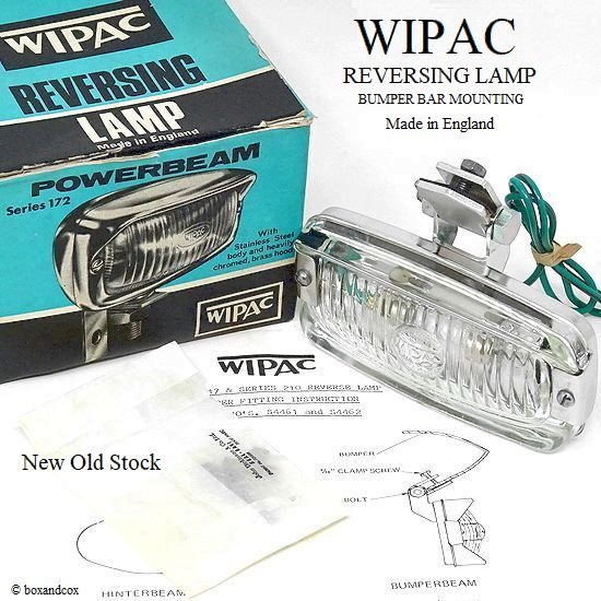 NOS WIPAC REVERSING LAMP BUMPER FITTING/ワイパック リバースランプ デッドストック BOX - bac  style