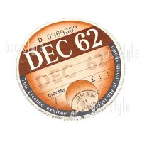 1962ǯ TAX DISC åǥDEC̵̾