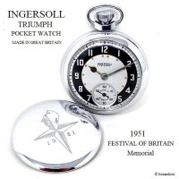 1951 INGERSOLL TRIUMPH FESTIVAL OF BRITAIN POCKET WATCH/1951ǯ 󥬡 ȥ饤 