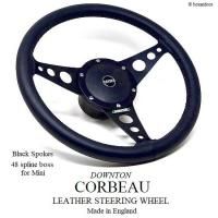 1960's CORBEAU DOWNTON LEATHER STEERING WHEEL/ӥ塼 ȥ ֥åݡ 쥶 ƥ ߥ եSET